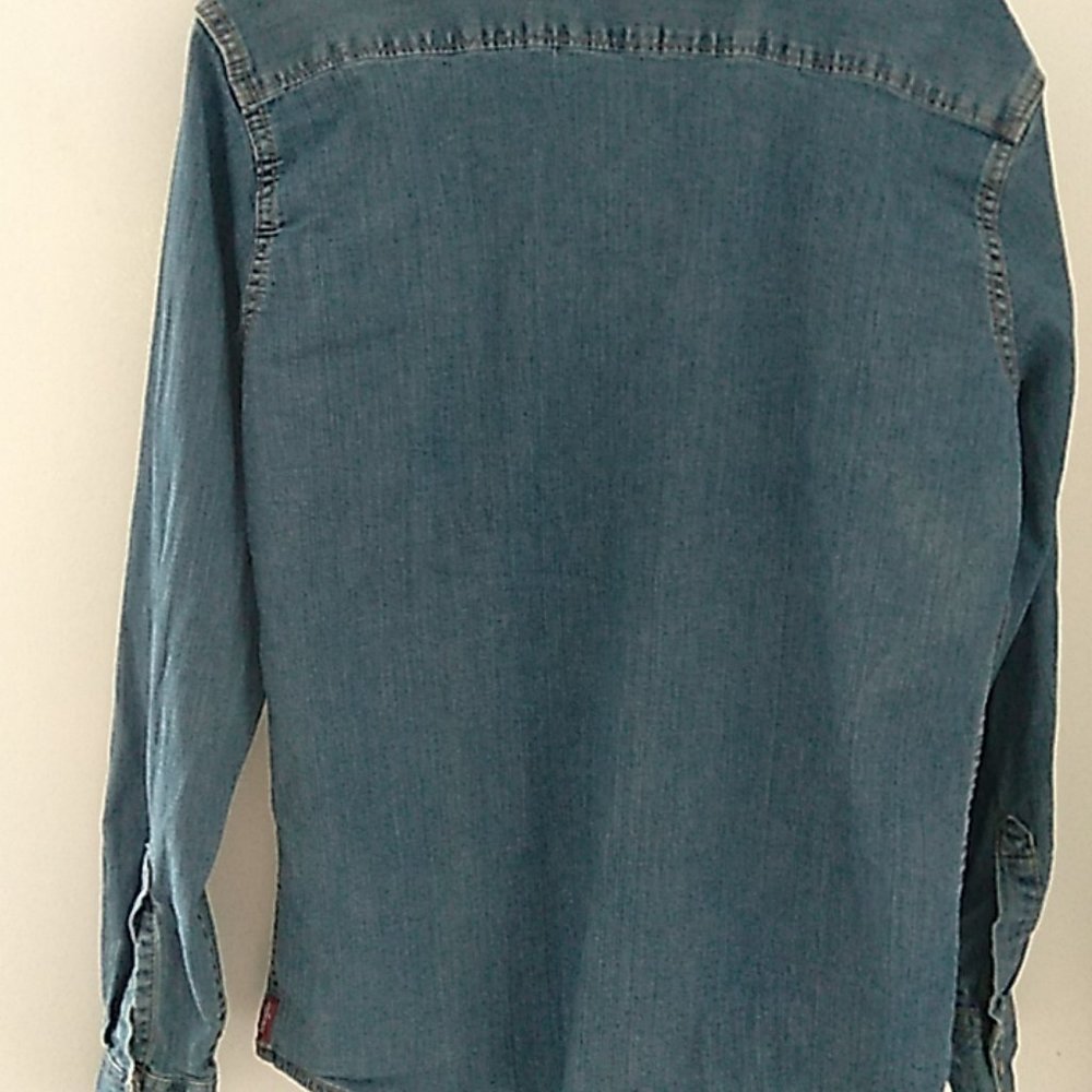 Jean Button Up Jacket - image 2